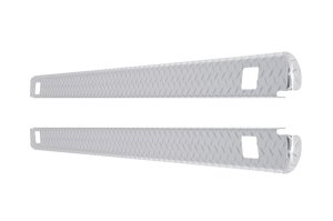 Dodge Ram Truck Bed Side Rail Protector - Dee Zee - Brite-Tread Wrap Side w/Stake Holes - `02-`09